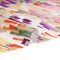 1 Yard Silk Charmeuse 16MM Plum Purple, Green & Scarlet Painted Striations Italian 53" Inches Wide